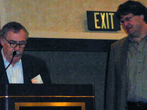 quigley_strange Dr. Strange receives his award from NARSC President John Quigley